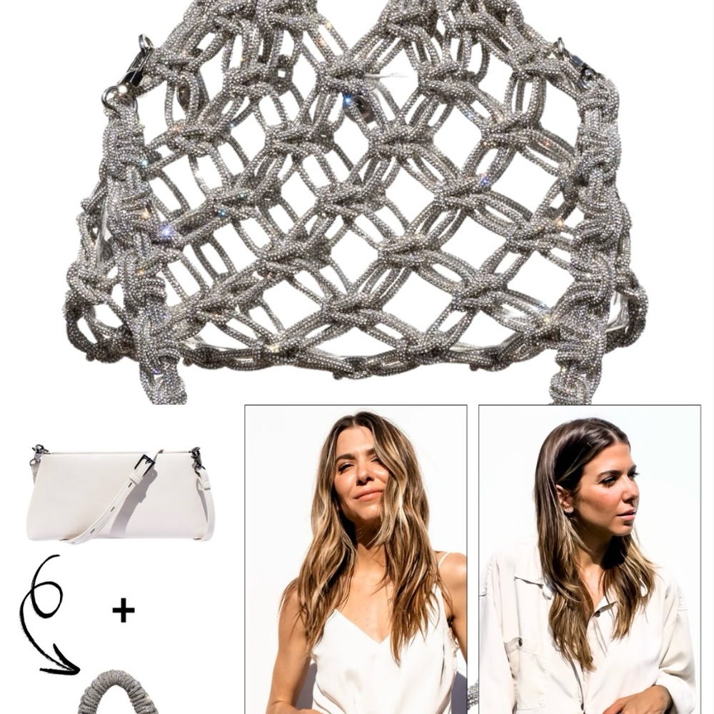 Silver Crossbody Bag